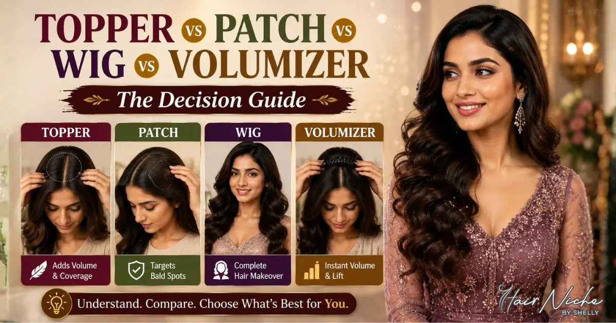 Topper vs Patch vs Wig vs Volumizer: The Decision Guide