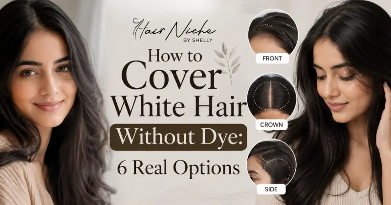 How to Cover White Hair Without Dye or Colouring
