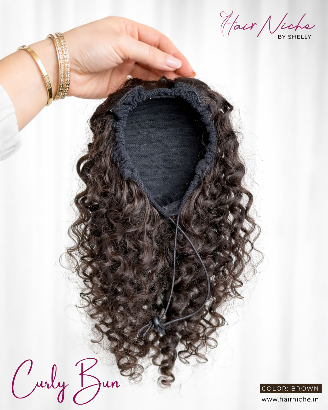 Curly Bun (Natural Brown)